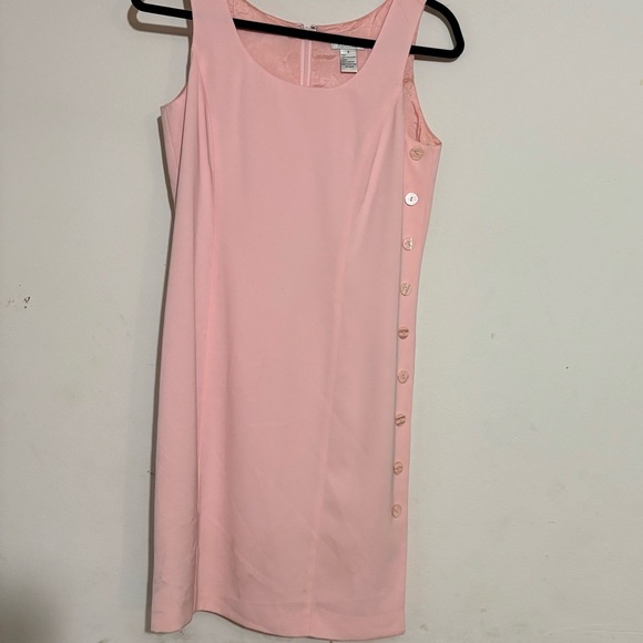 Vintage Blushe Impressions-Elegant Pink Sleeveless Dress Knee Length SZ 4 - Picture 1 of 6